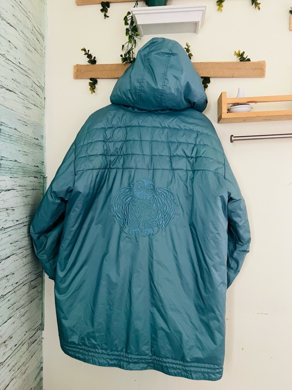 Vintage Kanuk Unisex Puffer Jacket | Size 5 | Teal Blue | Hooded Winter Coat - Picture 12 of 16